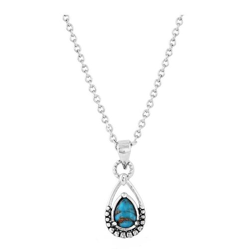 Touch of Turquoise Teardrop Necklace