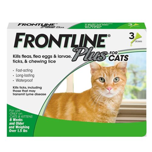 Plus Flea &  Tick Treatment For Cats - 3 Doses