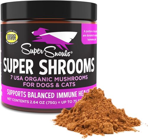Super Shrooms Mushroom Immune Support Supplement for Dogs and Cats 2.64 oz