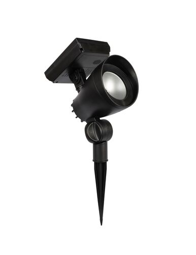Solar Black Plastic LED  Spotlight