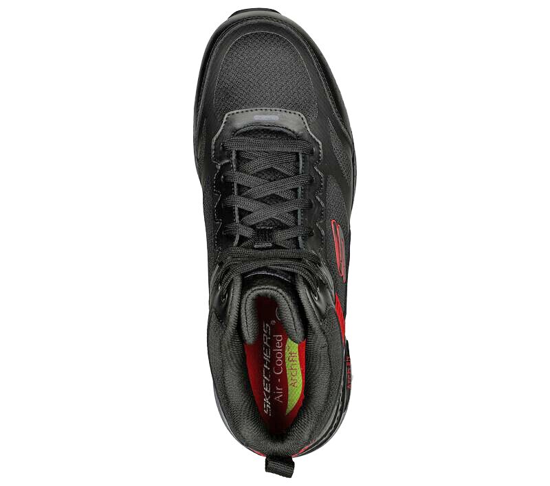 Men's Work: Arch Fit SR - Bensen Boots in Black/Red
