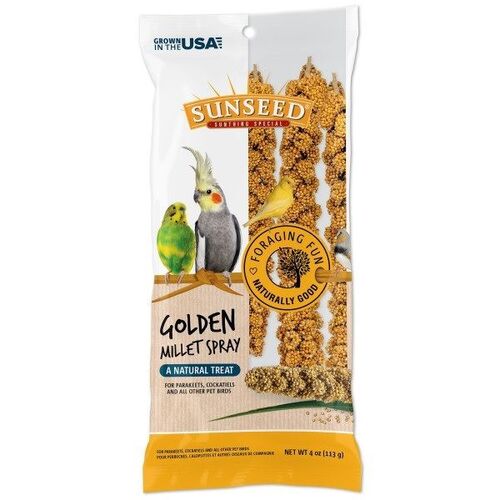 Small Bird Golden Millet Spray Treats - 4 oz