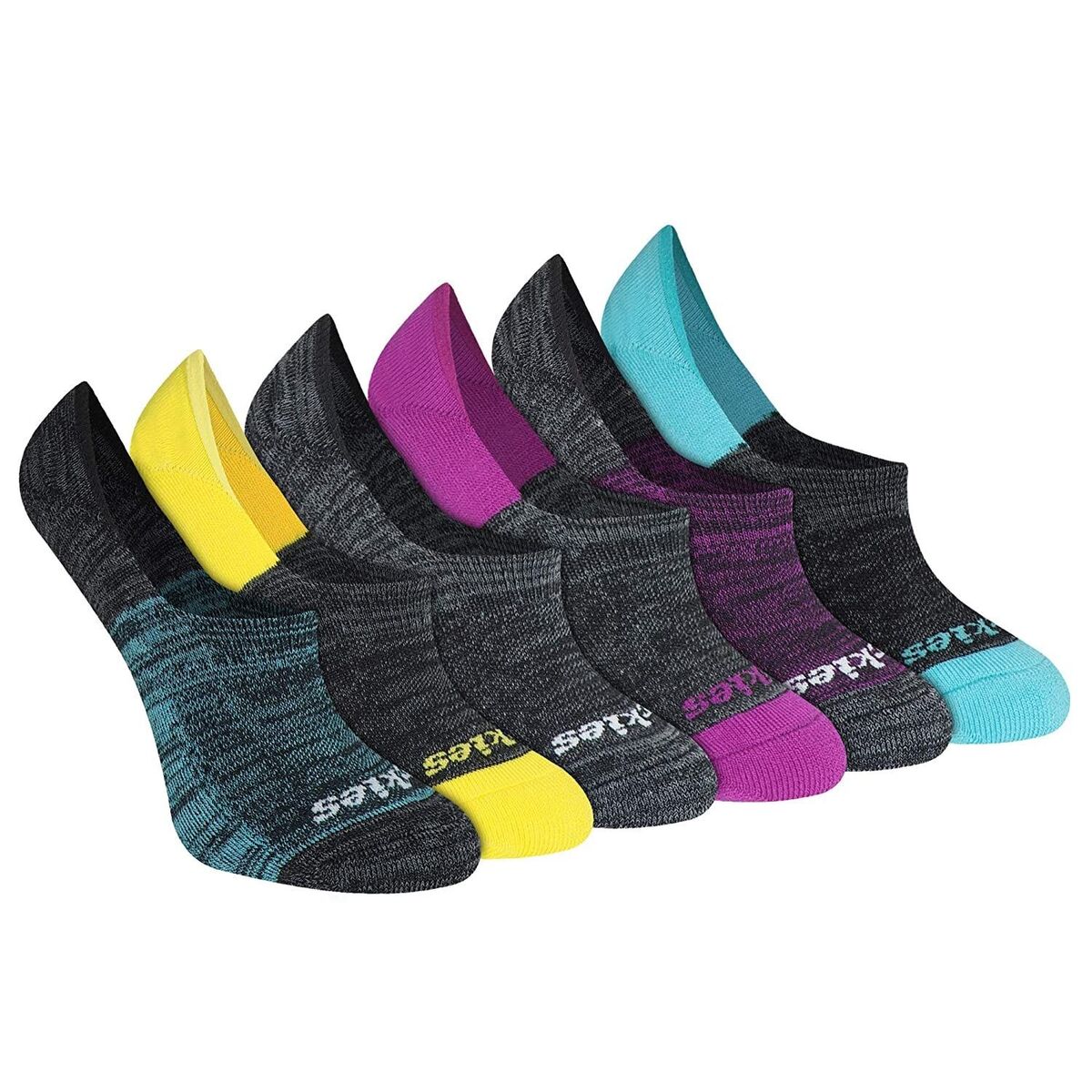 Women's 6 Pack Dritech Non-slip Liner Socks