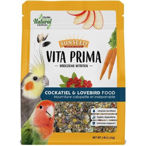 Vita Prima Cockatiel & Lovebird Food 3 lb