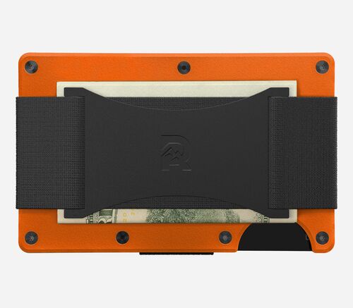 Cash Strap Aluminum Wallet in Basecamp Orange