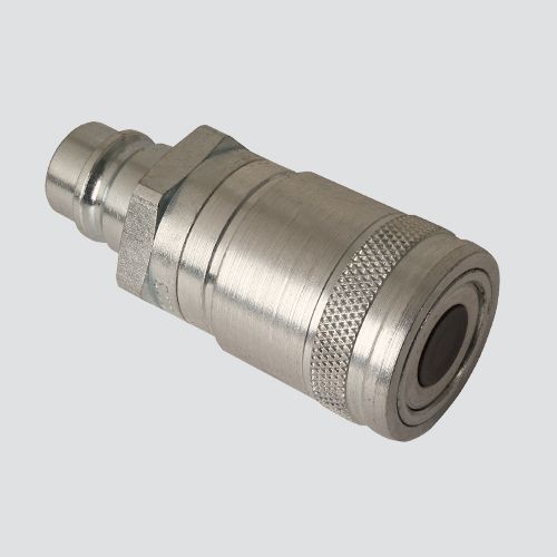 1/2" Flat Face Male Tip x 1/2" Flat Face Female Coupler Quick Disconnect Skid Steer Coupler - FAE49-56-4