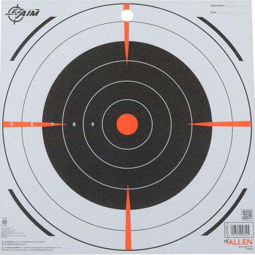 EZ Aim Paper Shooting Targets - 12" Bullseye Targets 13-Pack