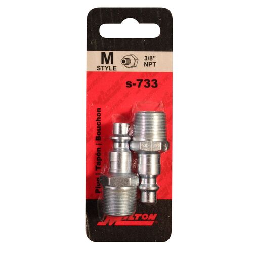 3/8" Male M Style Plug