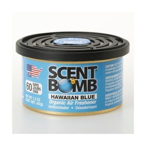 Hawaiian Blue Organic Car Air Freshener Scent Can