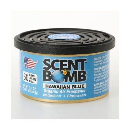 Hawaiian Blue Organic Car Air Freshener Scent Can