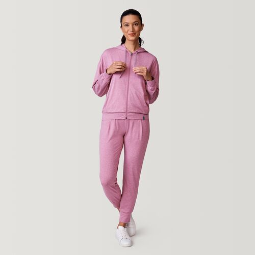 Women's Cloud Knit Zip Hoodie in Mauvewood