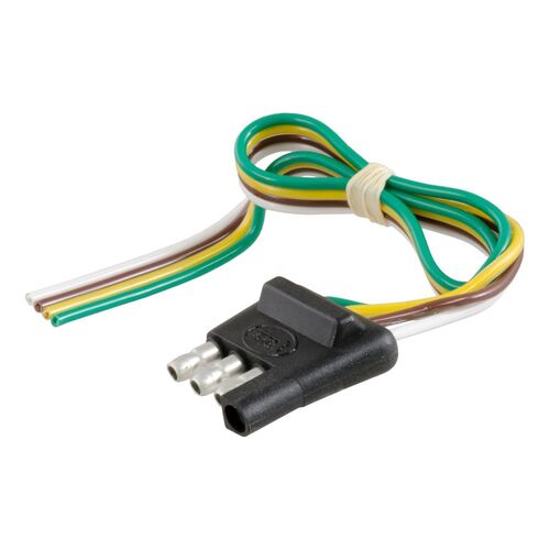 4-Way Flat Connector Plug Trailer Side - 12"