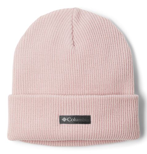 Whirlibird Cuffed Beanie in Dusty Pink