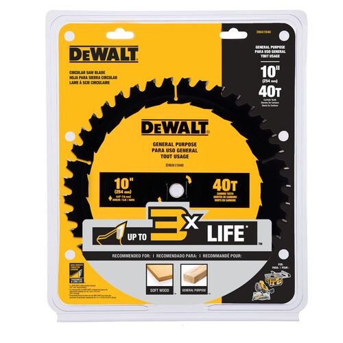 10" General Purpose Saw Blade (40 Tooth)