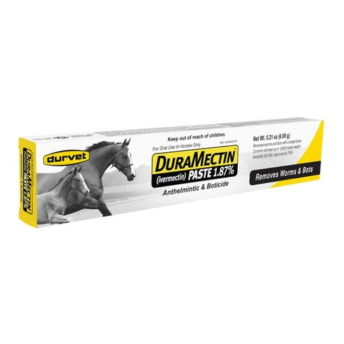 DuraMectin Ivermectin Paste 1.87% for Horses - 0.21 oz