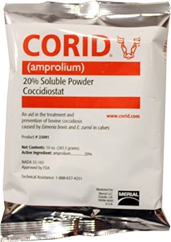 Corid (amprolium) 20% Soluble Powder Coccidiostat - 10 oz