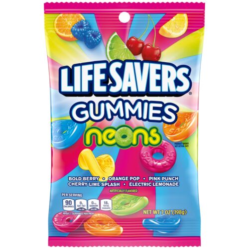 Gummies Neons Gummy Candy - 7 oz