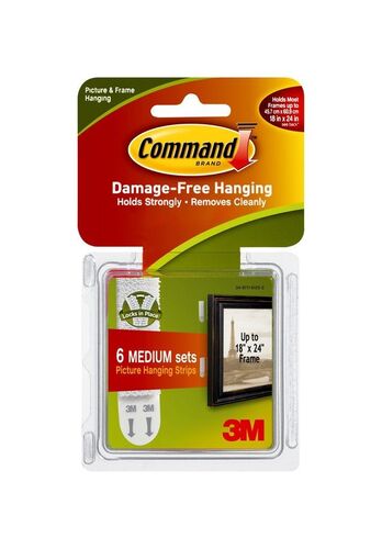 Command White Medium Picture Hanging Strips Kit