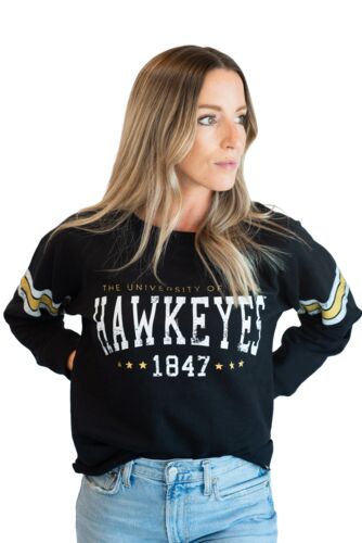 Women's Iowa Allen Chenille Varsity V-Neck Sweatshirt