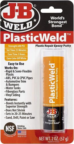PlasticWeld Plastic Repair Epoxy Putty