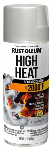 Automotive High Heat Spray Paint in Flat Aluminum - 12 oz