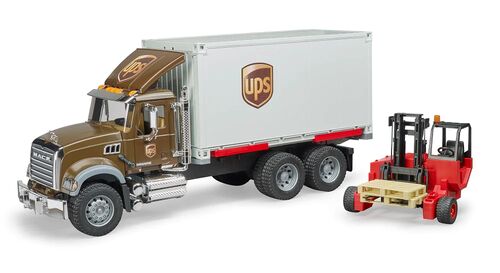 MACK Granite UPS Logistics Truck and Forklift