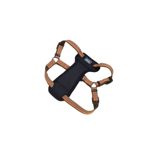 5/8 K9 Explorer Reflective Campfire Orange Adjustable Dog Harness