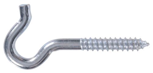 Hardware Essentials Zinc Plated Heavy Duty Screw Hook - 3/8" x 4-1/2"