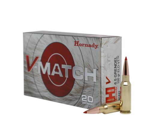 V-Match 6.5 Grendel 100 Grain ELD-VT Ammunition - 20 Rounds