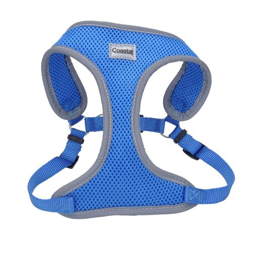 5/8 x 16-19 Comfort Soft Reflective Wrap Blue Lagoon Adjustable Dog Harness
