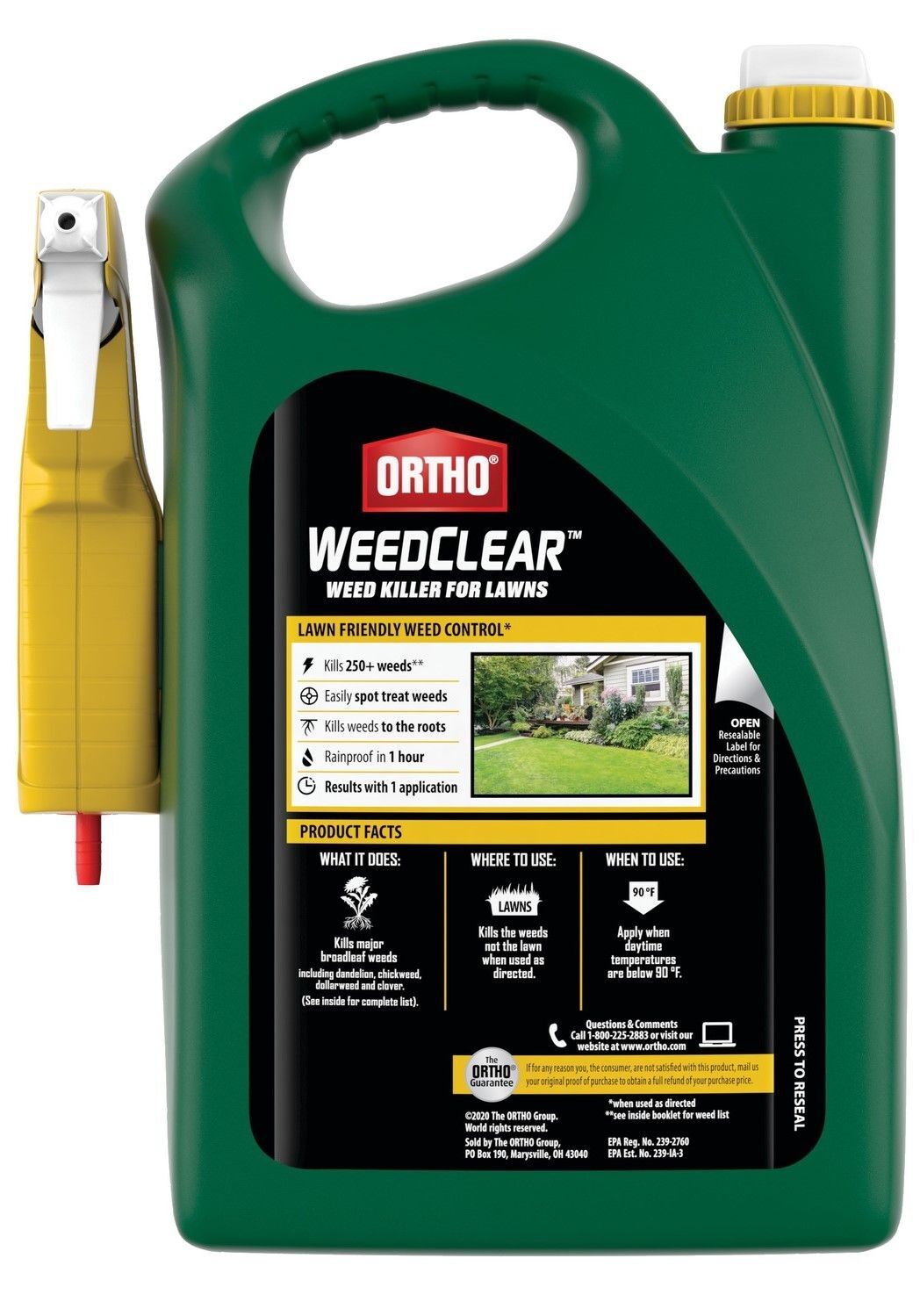 Weedclear Weed Killer for Lawns With Trigger Wand