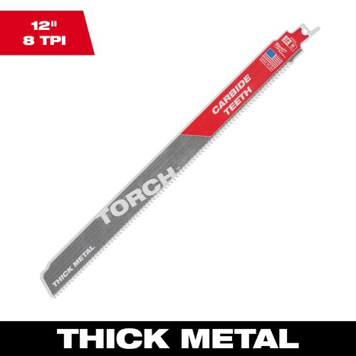 12" 8TPI The TORCH with Carbide Teeth - 1-Pack