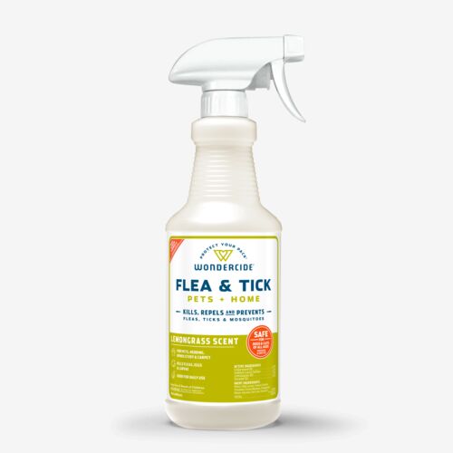 Lemongrass Flea & Tick Spray for Pets + Home with Natural Essential Oils - 16 oz