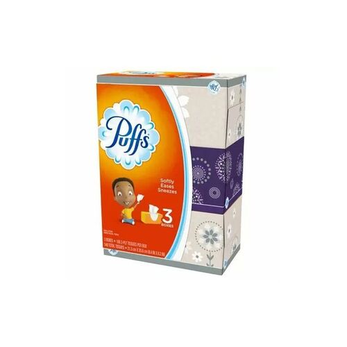 3 Pack 180 Count Non-Lotion Facial Tissues