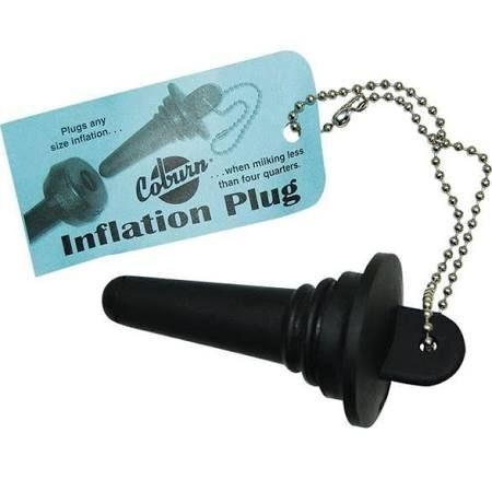 Inflation Shutoff Plug with Chain