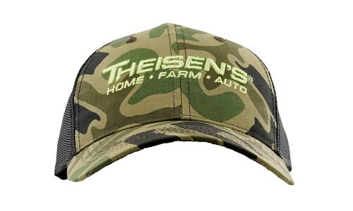Men's Mesh Back Logo Cap in Camo/Black