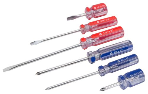 6 Piece Screwdriver Set with Rack