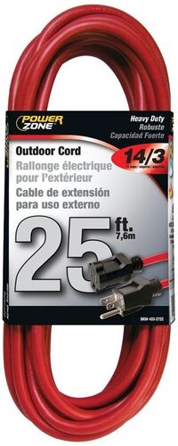 Heavy Duty 14/3 Outdoor Extension Cord - 25 ft