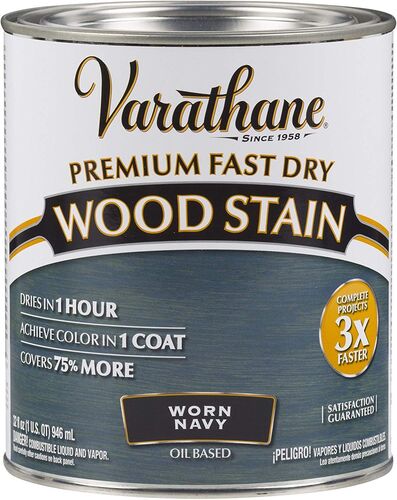 32 Ounce Worn Navy Premium Fast Dry Wood Stain