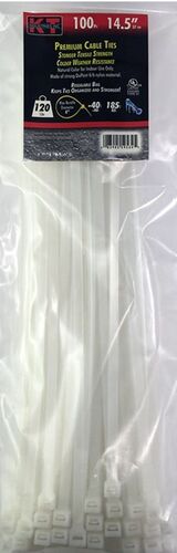 14.6" Standard Duty Cable Ties in Natural - 100-Pack