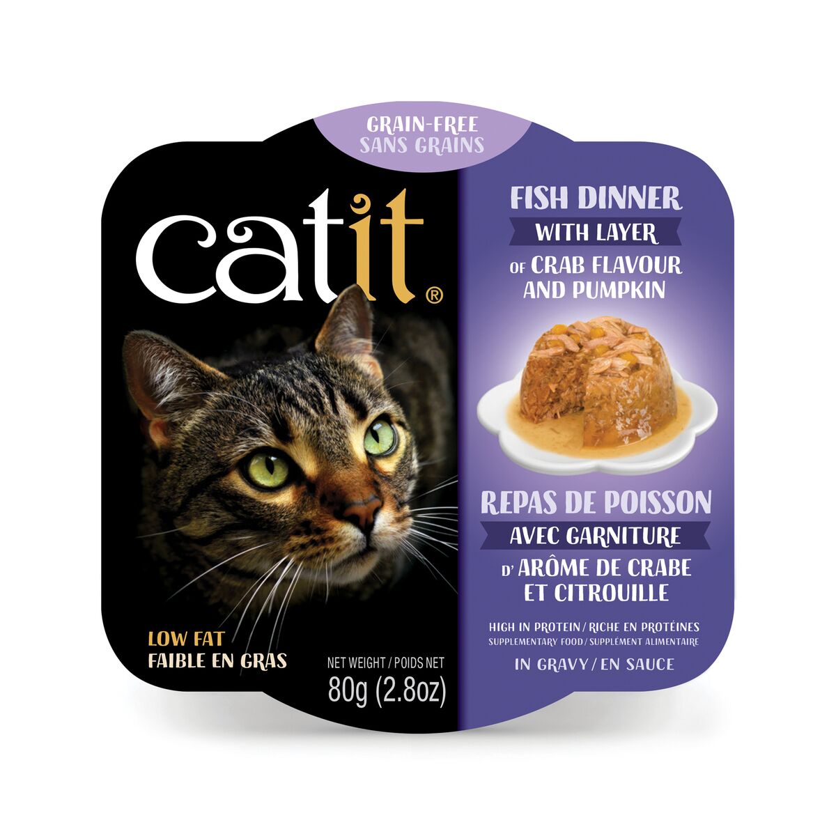Crab & Pumpkin Fish Dinner Wet Cat Food - 2.8 oz