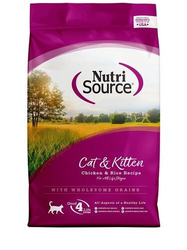 Cat & Kitten Chicken & Rice Recipe Cat Food - 6.6 Lb