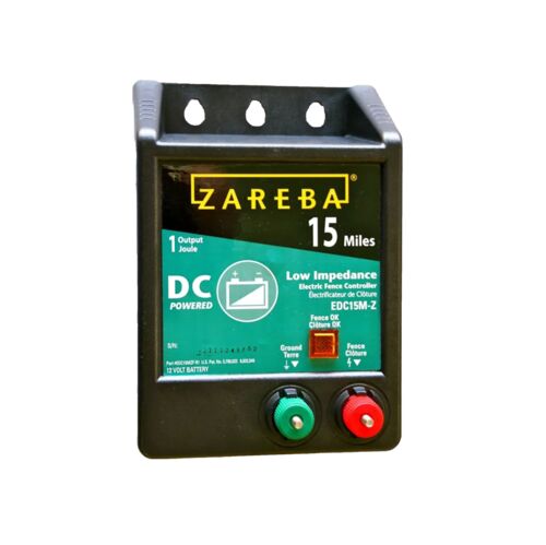 12 Volt Battery Operated Low Impedance Fence Charger - 15 Miles