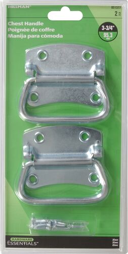 Hardware Essentials Zinc Chest Handle 2 Pack - 3-3/4"
