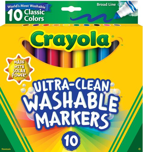 10 Count Ultra-Clean Washable Markers