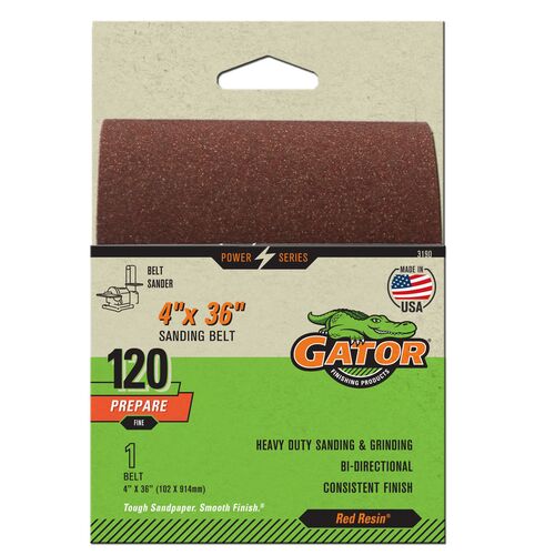 4" x 36" Sander Belt 2-Pack - 120 Grit