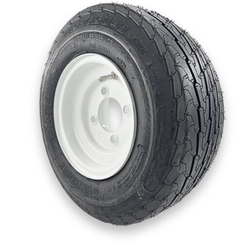 High Speed Trailer Tire Assembly 6-Ply 16.5x6.50-8 TL (4 on 4 Bolt Pattern)