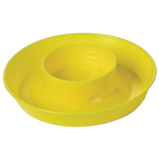 1 Quart Screw-On Poultry Waterer Base in Yellow