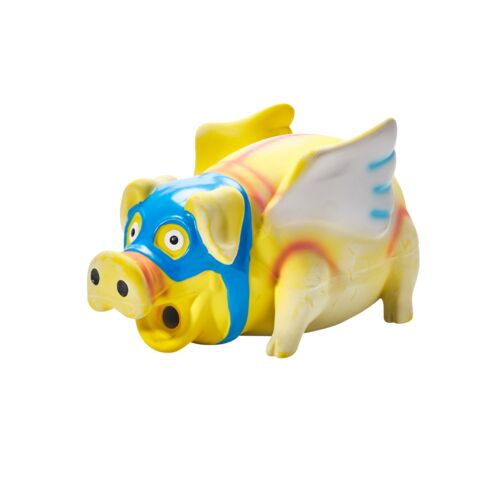 Flying Pig Latex Squeaky Dog Toy