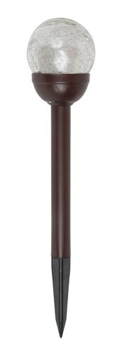 Solar Crackle Glass Ball Stake Light